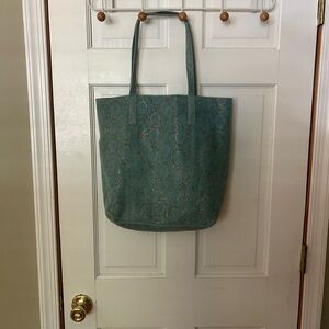Anthropologie Quinn Suede Tote